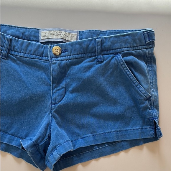 Abercrombie & Fitch Low Rise Blue Y2K Shorts Size‎ 4 Size 27 - Picture 2 of 11